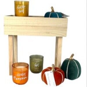 Mini Decorative Crate Autumn Riser Displays Farmhouse